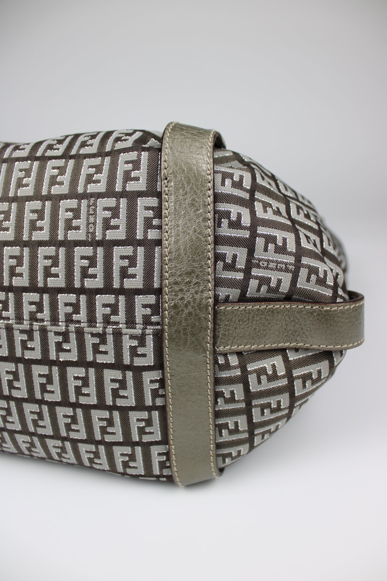 Fendi Zucchino Hobo Shoulder Bag