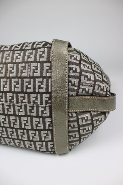 Fendi Zucchino Hobo Shoulder Bag