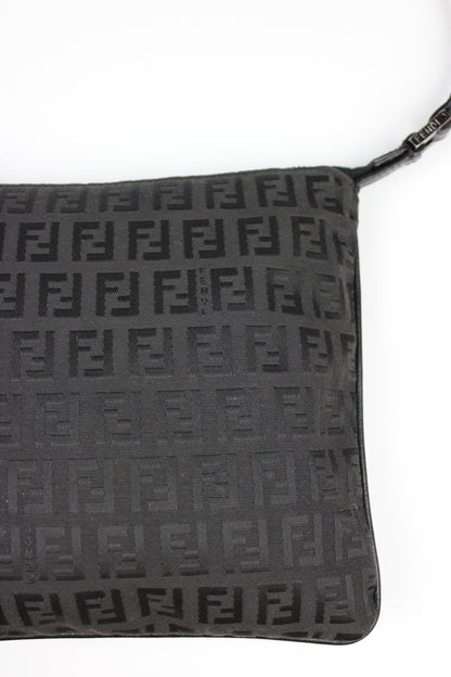 Fendi Zucchino Black Cross Body Bag