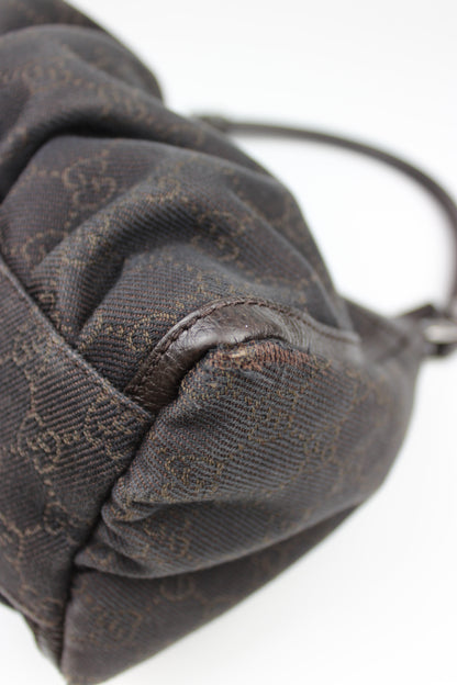 Gucci Monogram Abbey Denim Bag
