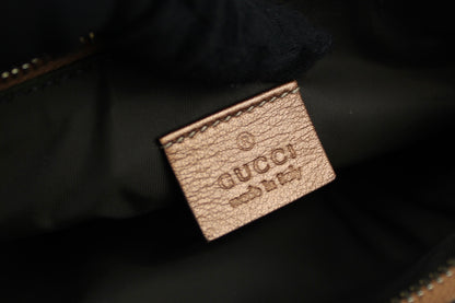 Gucci Monogram Pleated Charmy Pochette