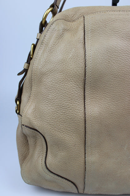 Pre-owned Prada Cervo Leather Hobo Bag