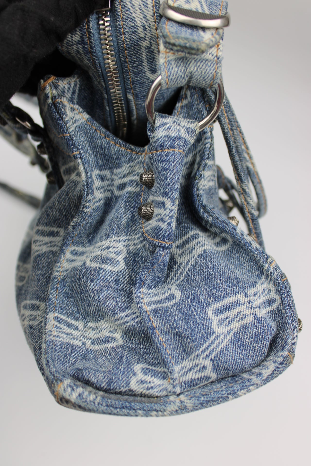 Balenciaga Denim Neo Cagole XS City Bag