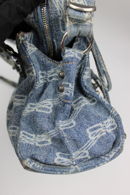 Balenciaga Denim Neo Cagole XS City Bag
