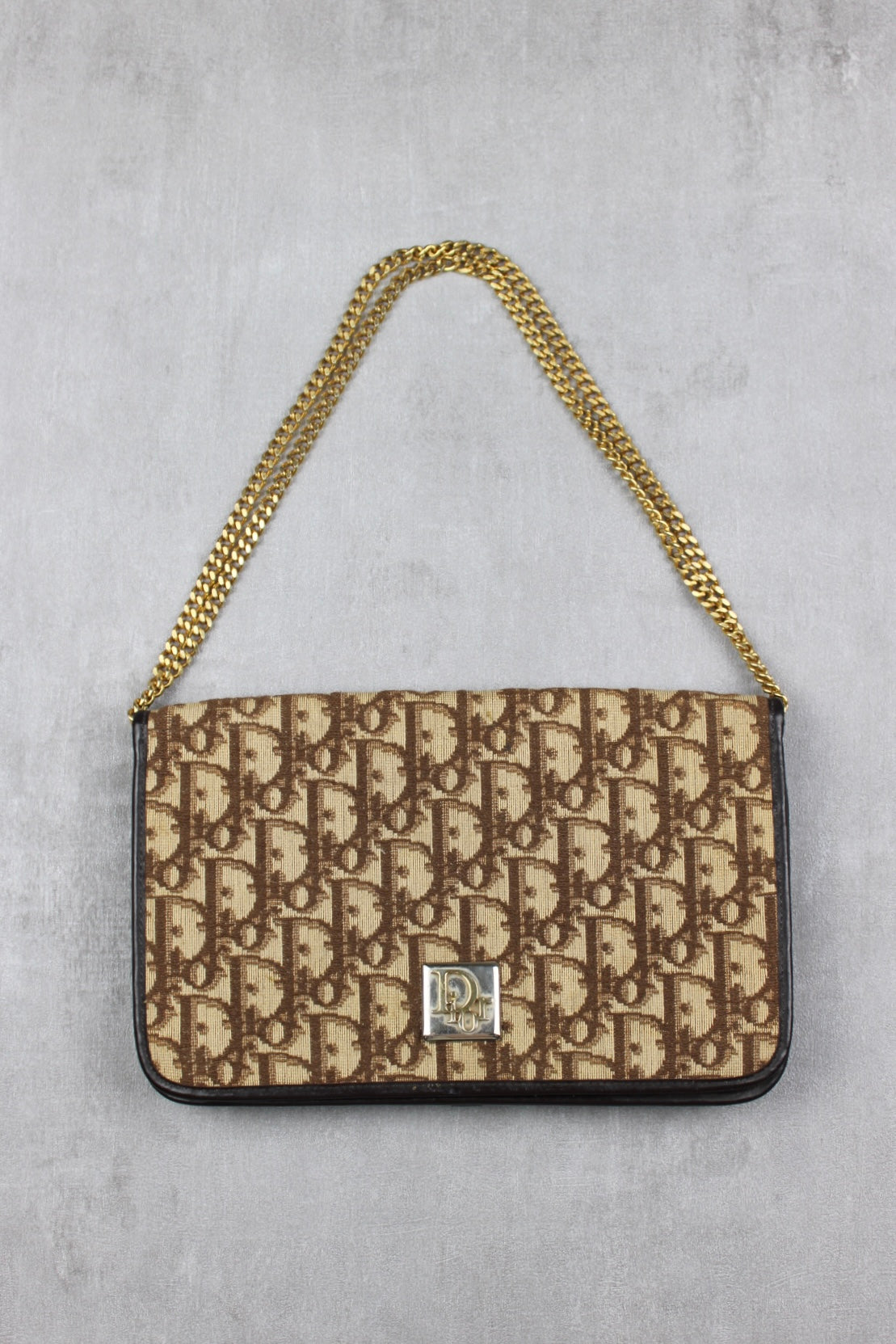 Dior Monogram Shoulder Bag 1980s