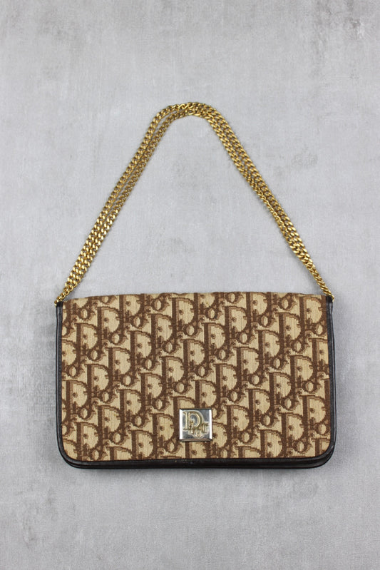Dior Monogram Shoulder Bag 1980s