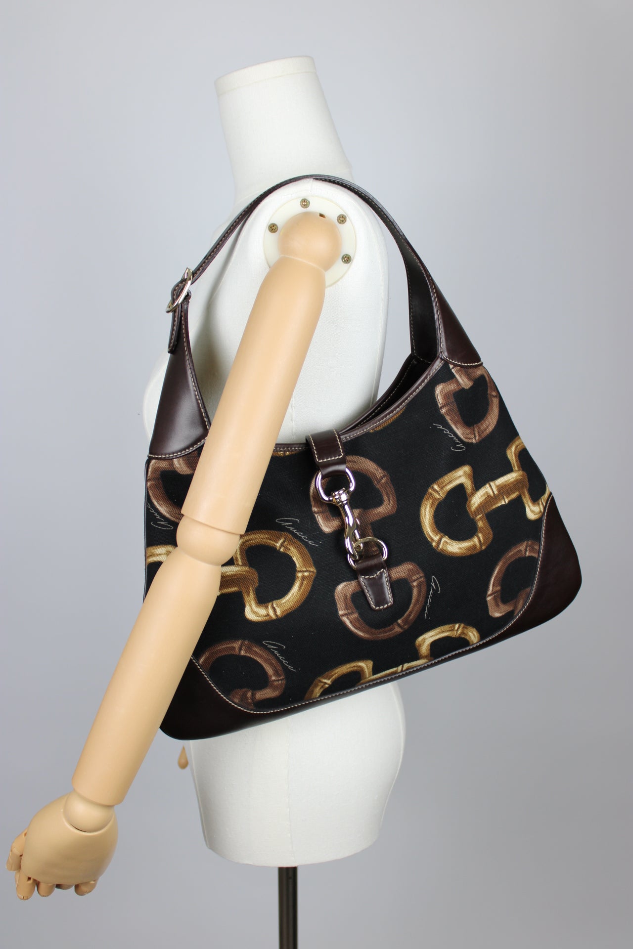 Gucci Horsebit Print Jackie Bag