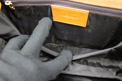 Dolce & Gabbana Leather Baguette Shoulder Bag