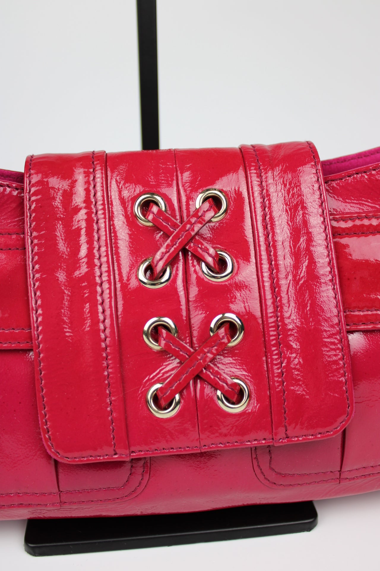 Yves Saint Laurent La Parisienne Patent O-Ring Strap Bag 2005