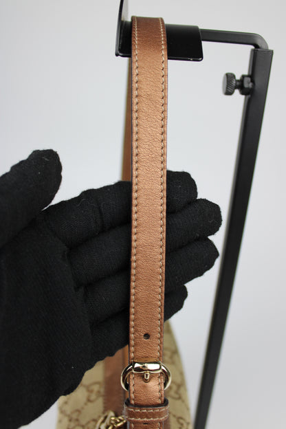 Gucci Monogram Pleated Charmy Pochette