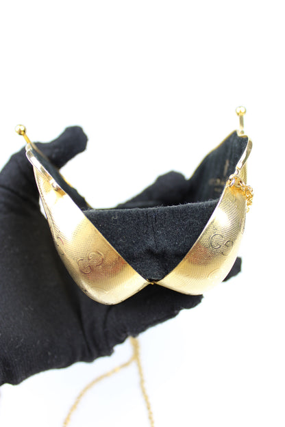 Gucci Monogram Shell Cross Body Micro Bag 1980s