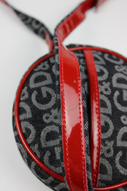 Dolce & Gabbana Monogram Denim Cross Body Bag