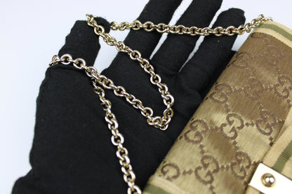 Gucci Monogram Satin Mini Pochette Bag