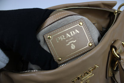 Prada Cuoio Soft Calfskin 2-Way Bag
