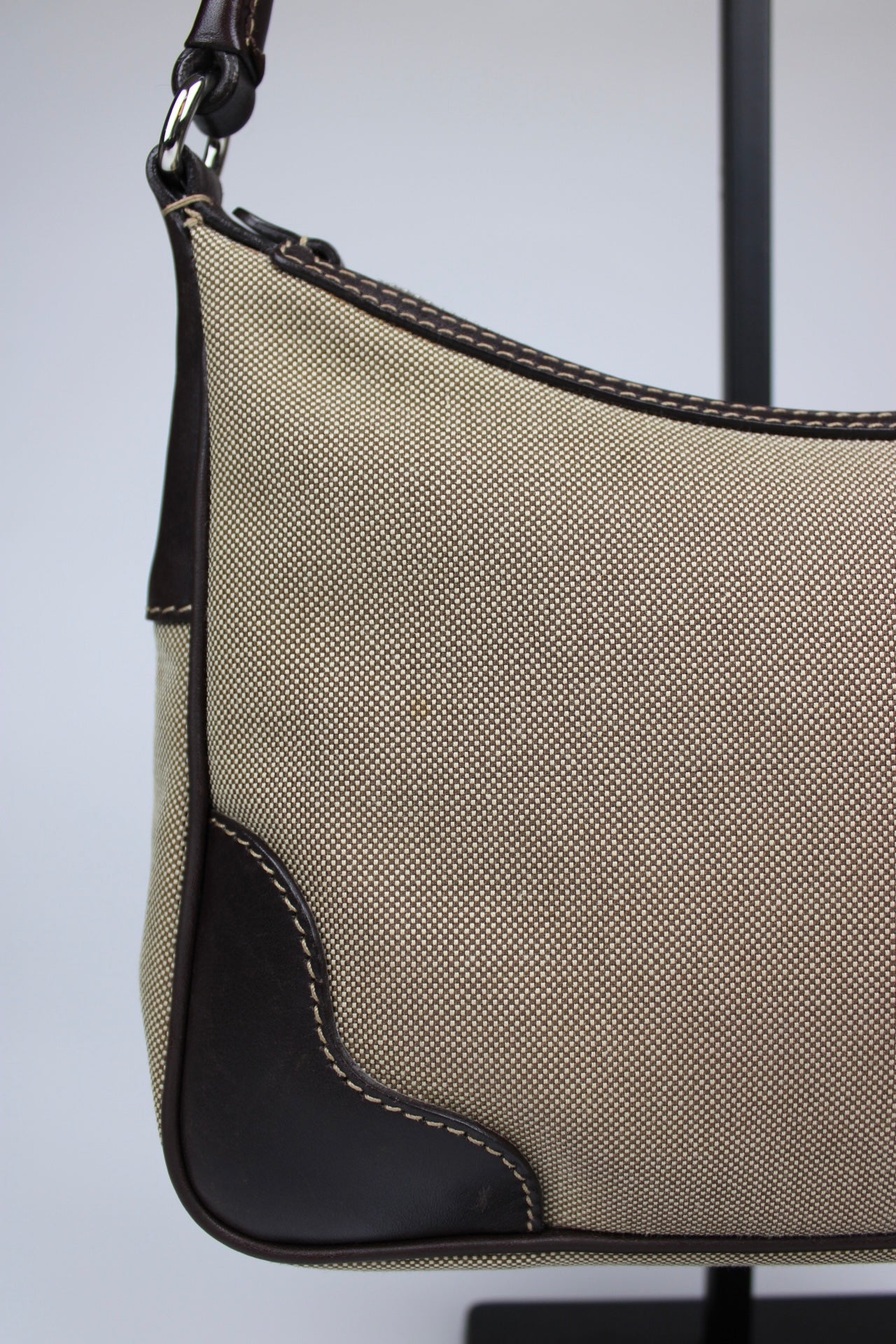 Prada Canvas Mini Hobo Bag