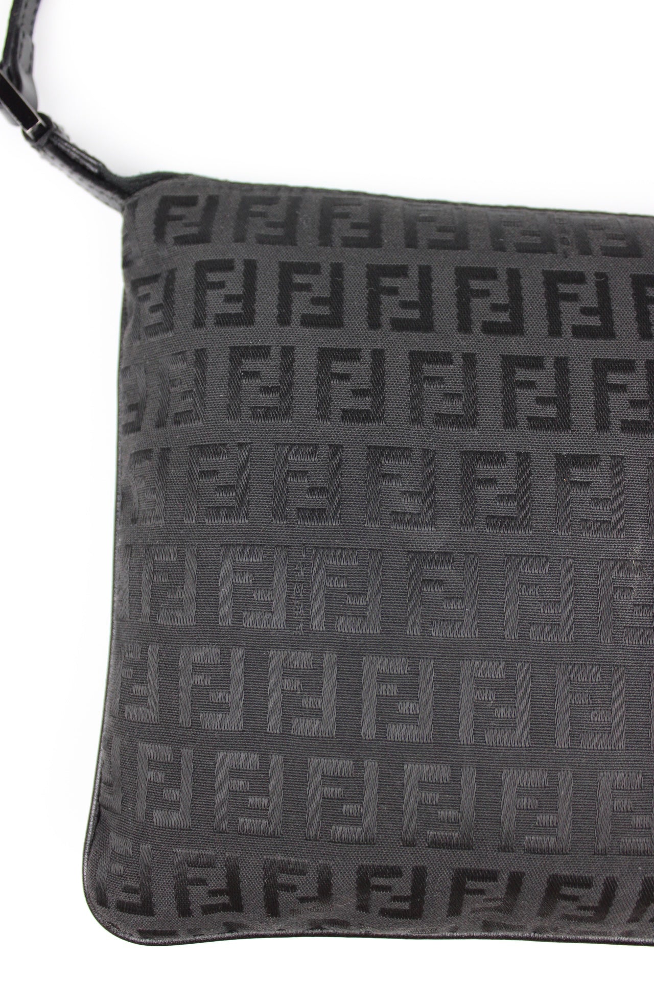 Fendi Zucchino Black Cross Body Bag