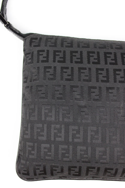 Fendi Zucchino Black Cross Body Bag