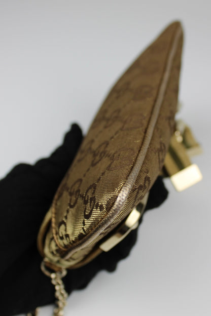 Gucci Monogram Satin Mini Pochette Bag