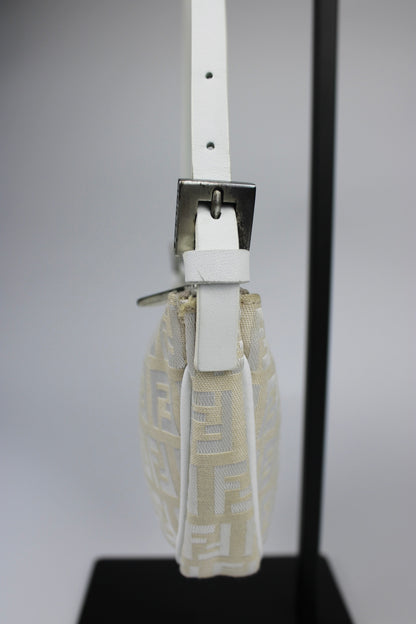 Fendi Zucchino Half Moon Pochette Bag