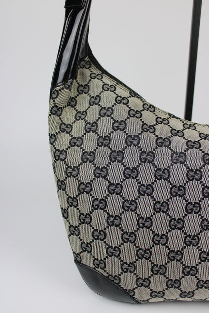 Pre-owned Gucci Monogram Crescent Bag