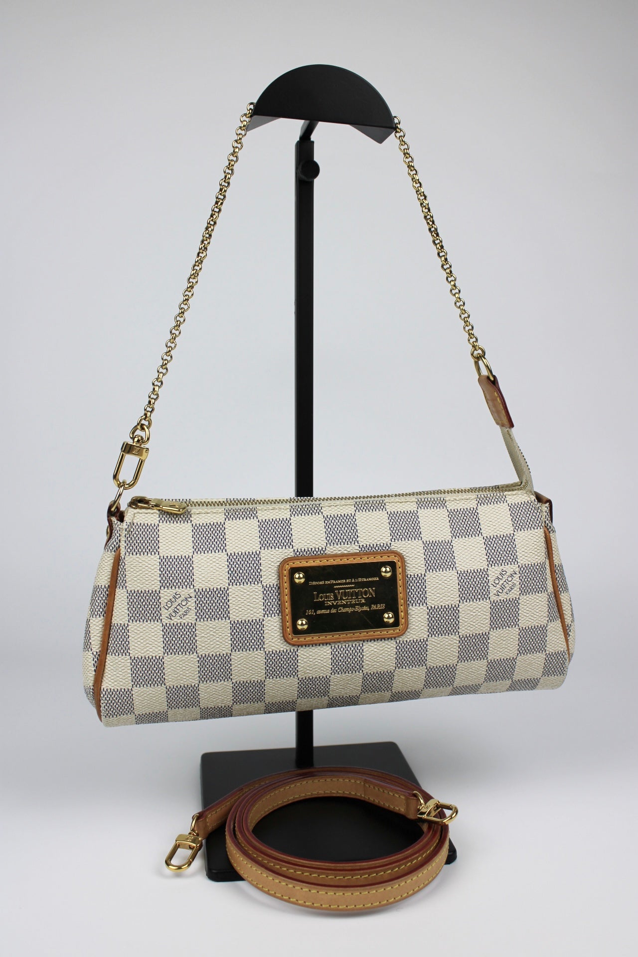 Louis Vuitton Damier Azur Eva Pochette Bag 2012