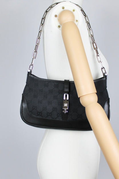 Gucci Monogram Chain Strap Mini Jackie Bag (Restored)