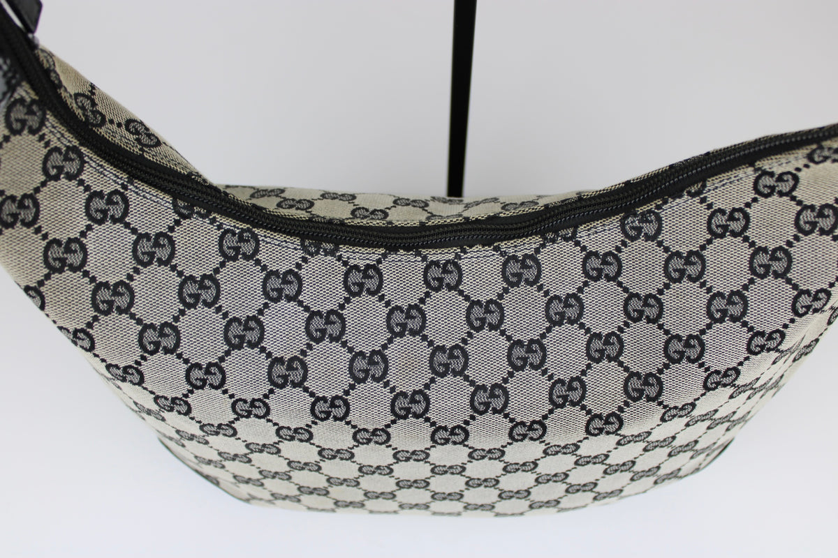 Pre-owned Gucci Monogram Crescent Bag