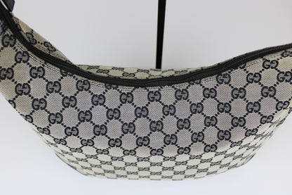 Pre-owned Gucci Monogram Crescent Bag