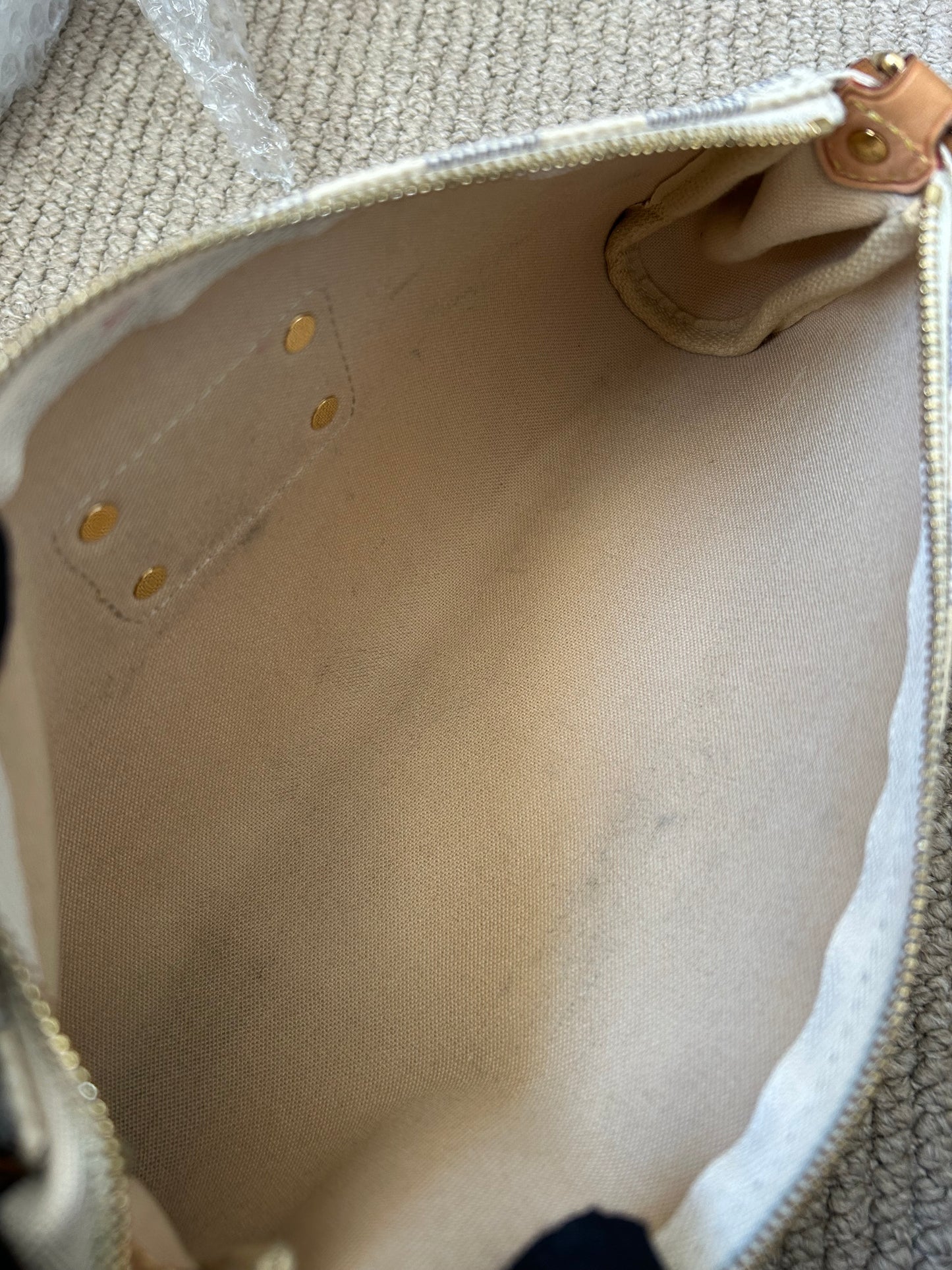 Louis Vuitton Damier Azur Eva Pochette Bag 2012