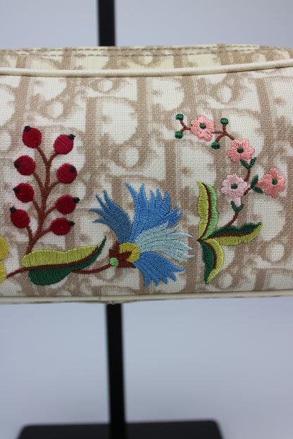 Dior Monogram Embroidered Pochette Bag 2005