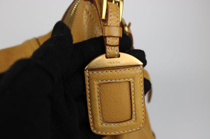 Prada Cervo Leather Hobo Bag