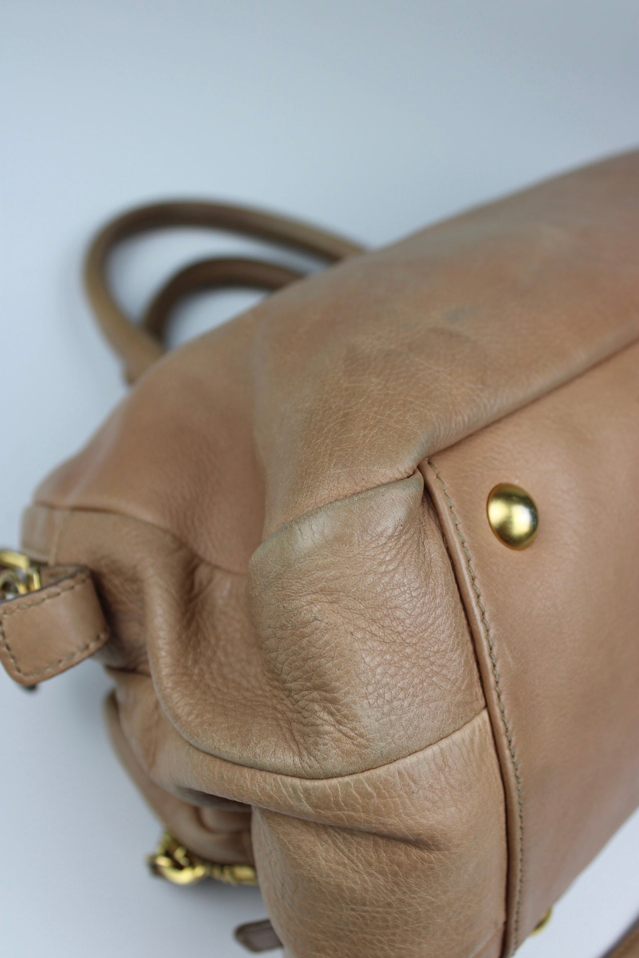 Miu Miu Leather Hobo Bag