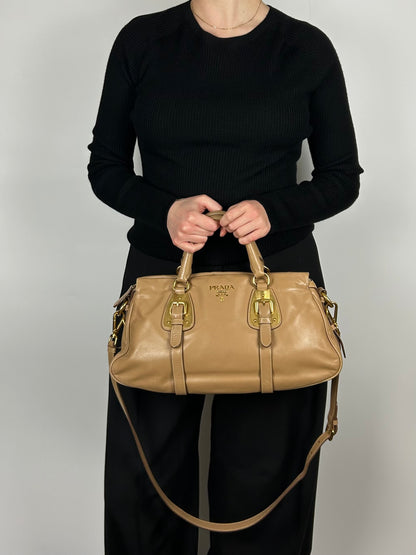 Prada Cuoio Soft Calfskin 2-Way Bag