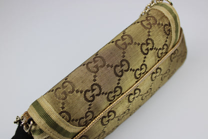 Gucci Monogram Satin Mini Pochette Bag