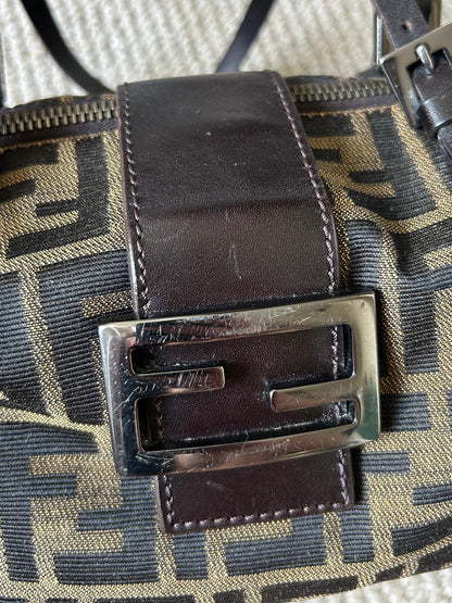 Fendi Zucca Box Baguette Bag