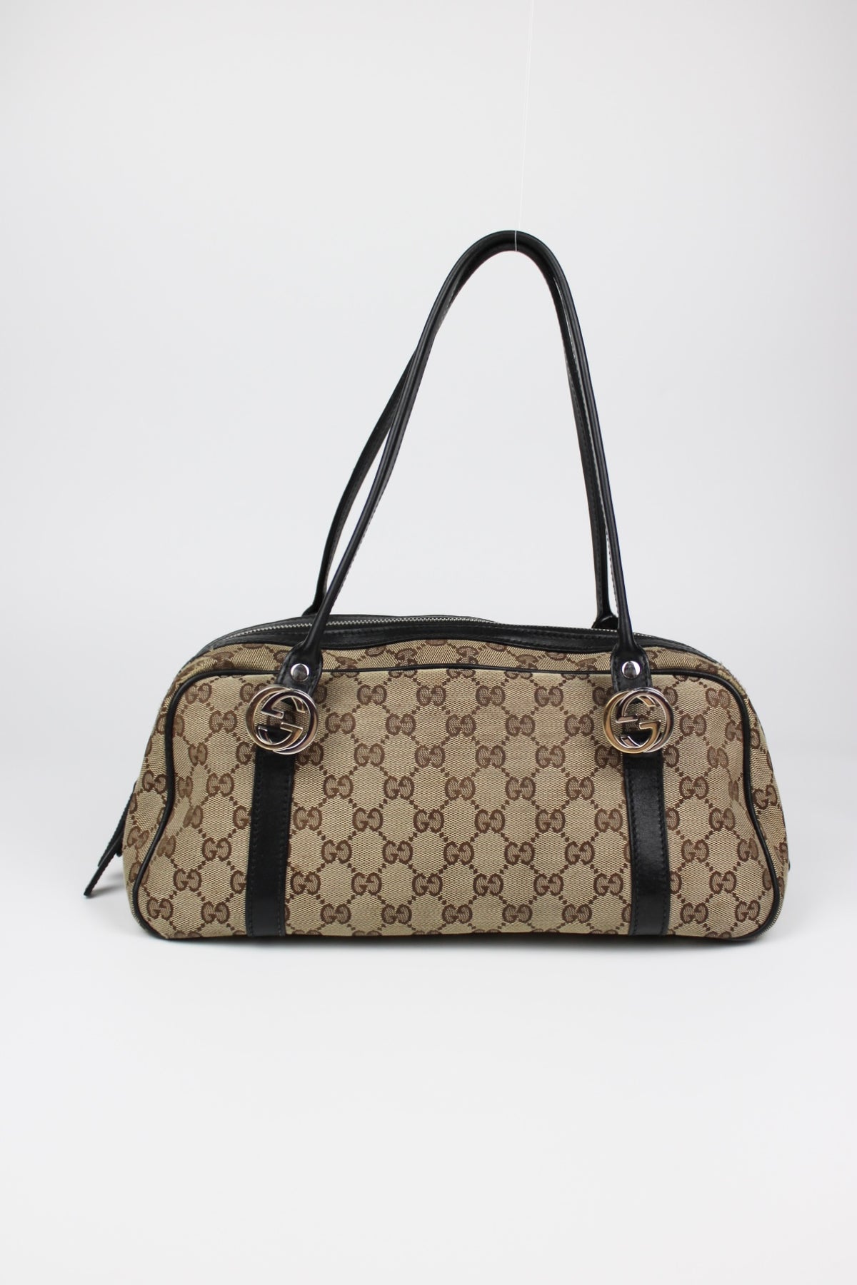 Pre-owned Gucci Monogram Interlocking GG Twins Shoulder Bag