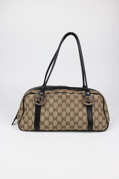 Pre-owned Gucci Monogram Interlocking GG Twins Shoulder Bag