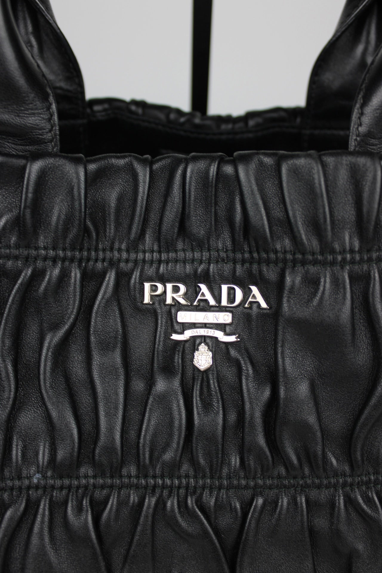 Prada Gaufre Nappa Leather Hobo Tote Bag