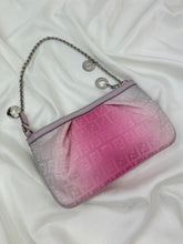 Load image into Gallery viewer, Fendi Zucchino Pochette Charm Strap Pink Bag
