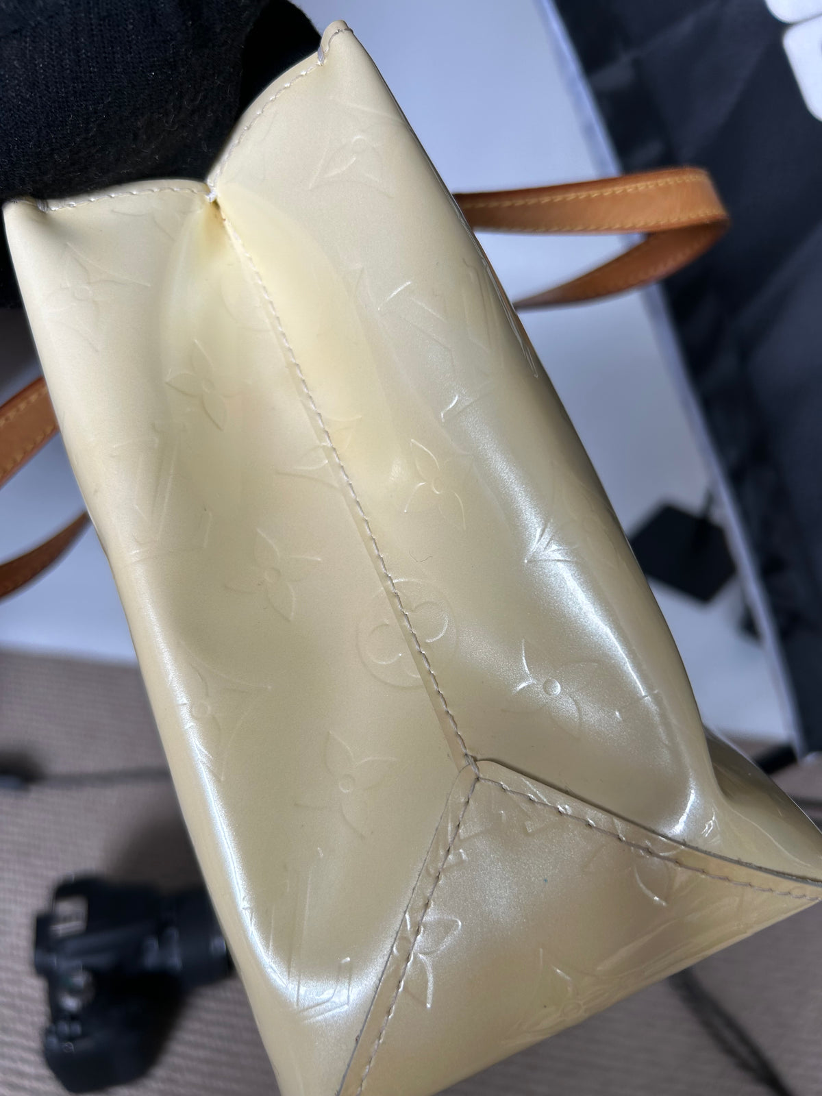 Pre-owned Louis Vuitton Vernis Reade PM Tote Bag 2006 (With Receipt)
