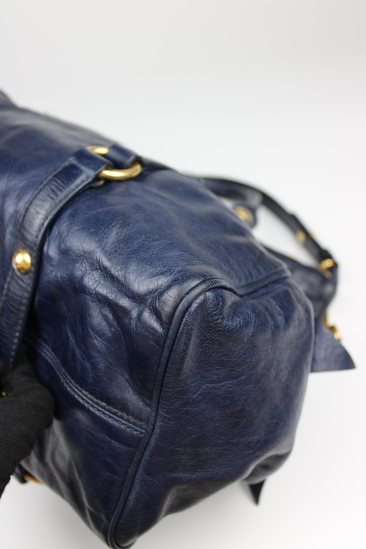 Miu Miu Navy Bow 2-Way Bag