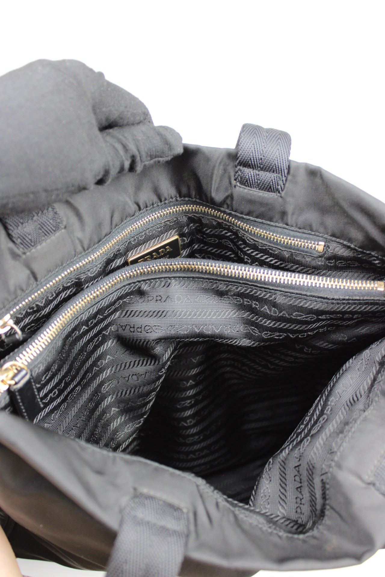 Prada Nylon Tote Shoulder Bag