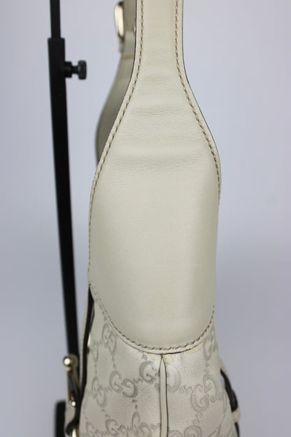 Pre-owned Gucci Monogram 85th Anniversary Leather Jackie Bag