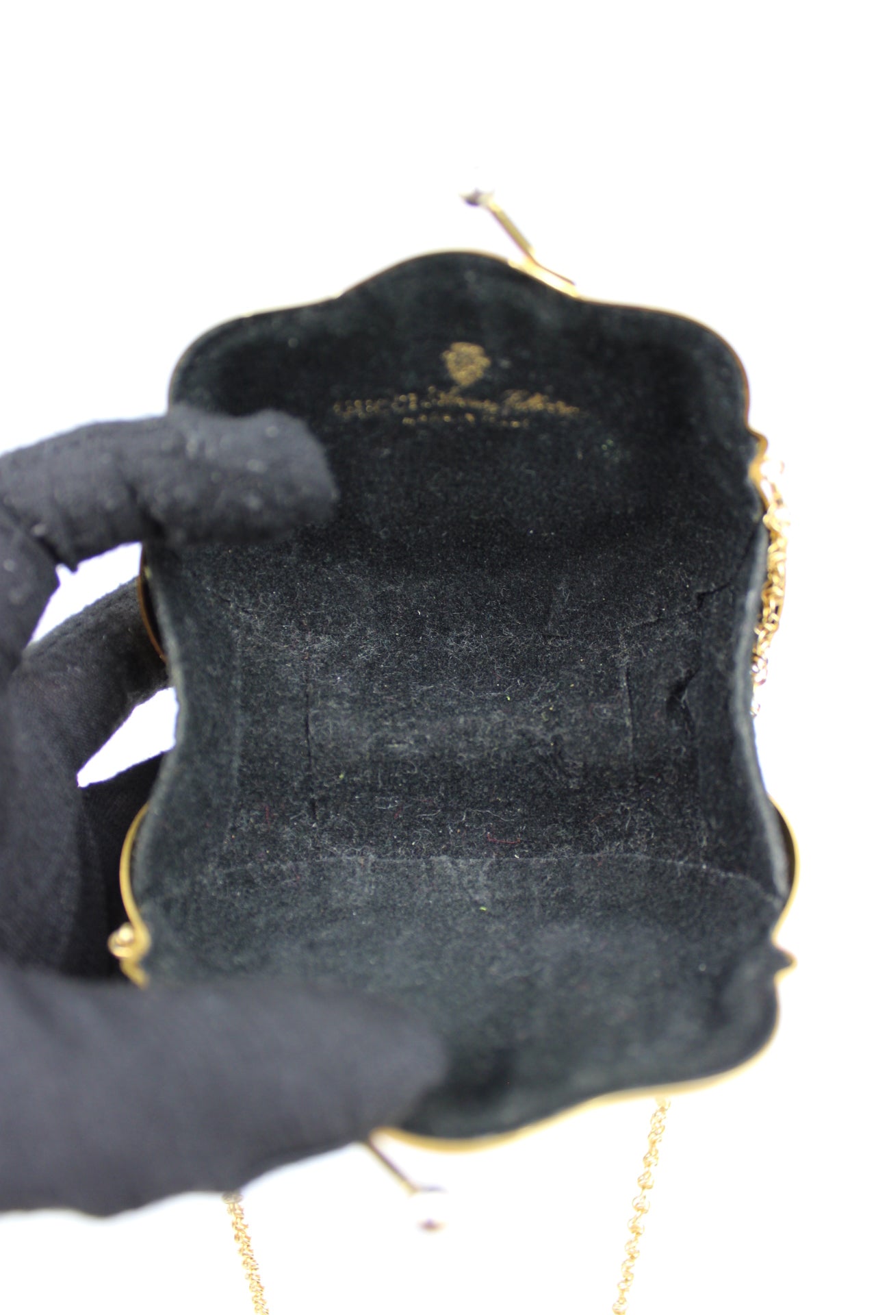 Gucci Monogram Shell Cross Body Micro Bag 1980s