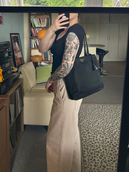 Prada Nylon Tote Shoulder Bag