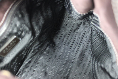 Prada Nylon Chain Strap Hobo Bag