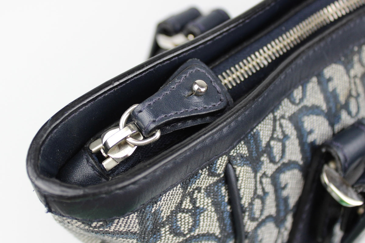 Pre-owned Dior Monogram Trotter Mini Tote Bag 2005