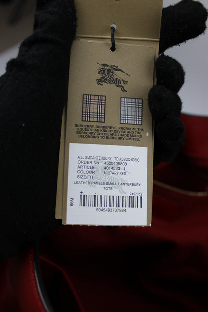 Burberry Leather Canterbury Tote Bag Red