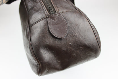 Dior Ostrich Leather Double Saddle Bag 2000