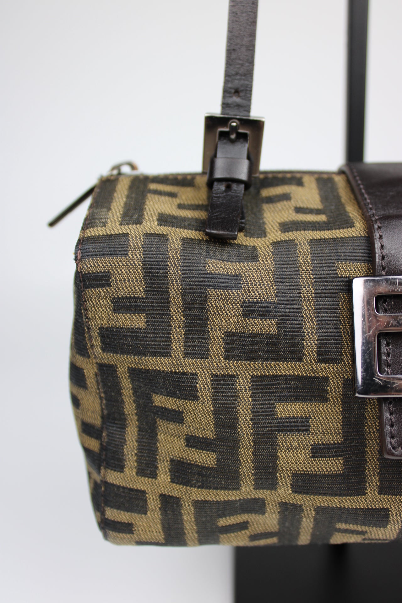 Fendi Zucca Box Baguette Bag
